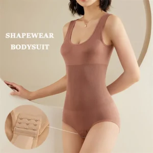 Women One Piece Body Shapewear Bodysuit Waist Trainer Corset Seamless Abdomen Pants Crotch Buckle Slimming Underwear