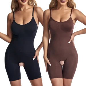 Bodysuit Shapewear Women Crotch Tummy Control Full Body Shaper Seamless Slimming Sheath Butt Lifter Abdomen Shapers Corset